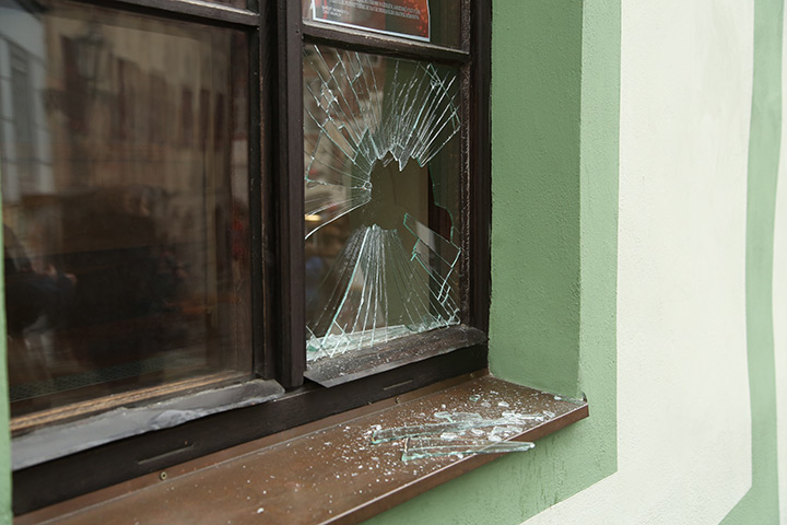 A2B Glass are able to board up broken windows while they are being repaired in Long Eaton.